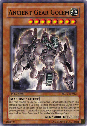 Ancient Gear Golem [SD10-EN012] Common 