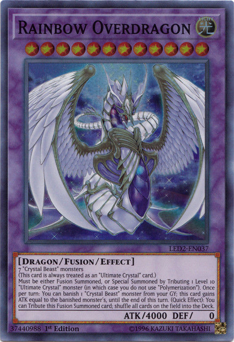 Rainbow Overdragon [LED2-EN037] Super Rare 