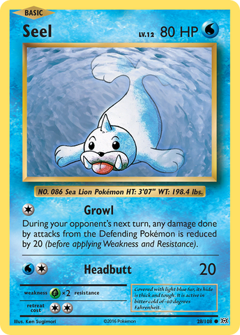 Seel (28/108) [XY: Evolutions] 