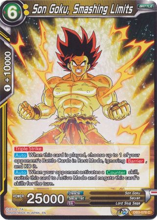 Son Goku, Smashing Limits (DB3-078) [Giant Force] 