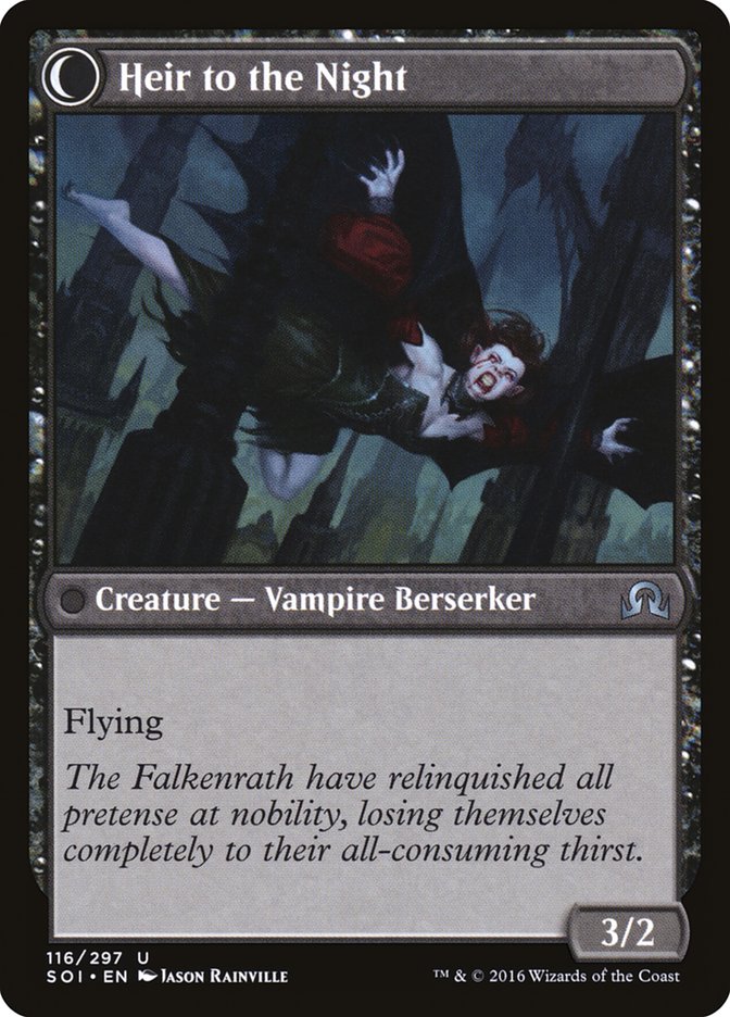 Heir of Falkenrath // Heir to the Night [Shadows over Innistrad] 