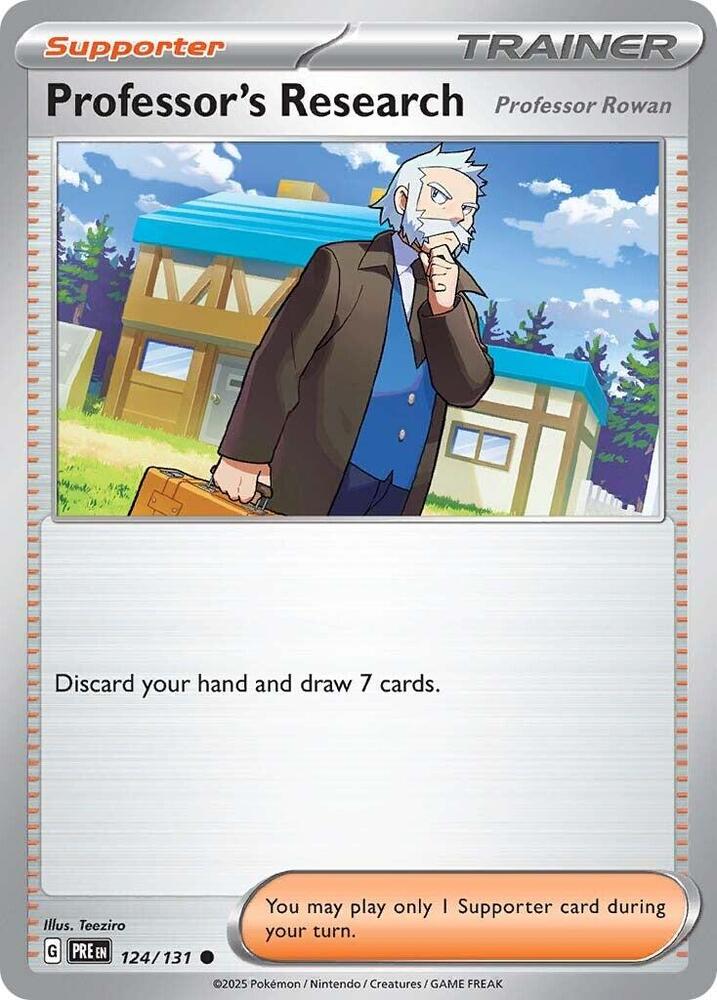 Professor's Research (124/131) [Professor Rowan] [Scarlet &amp; Violet: Prismatic Evolutions] 