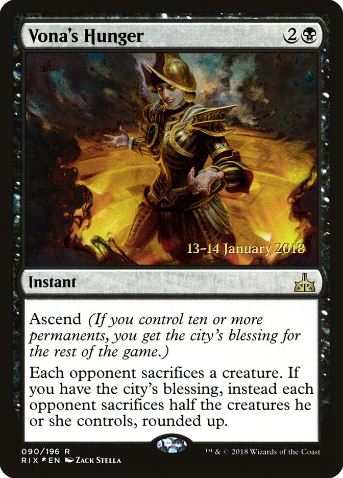 Vona's Hunger [Rivals of Ixalan Prerelease Promos] 