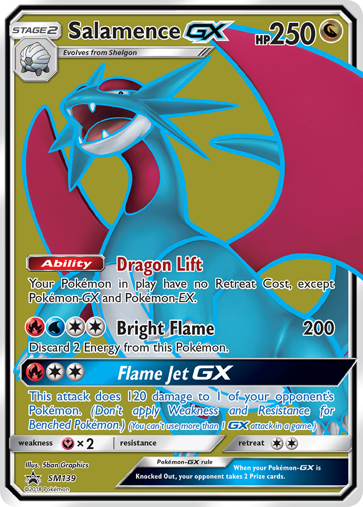 Salamence GX (SM139) [Sun &amp; Moon: Black Star Promos] 