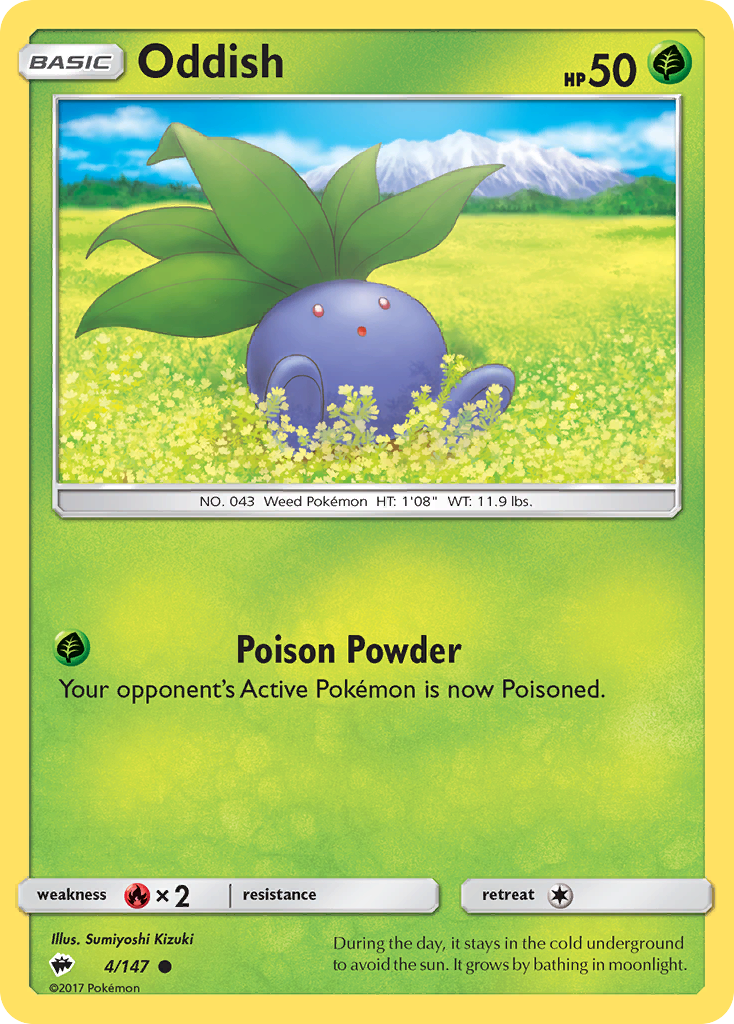 Oddish (4/147) [Sun &amp; Moon: Burning Shadows] 