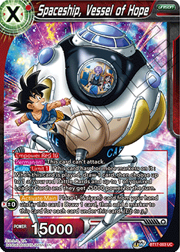Spaceship, Vessel of Hope (BT17-003) [Ultimate Squad] 