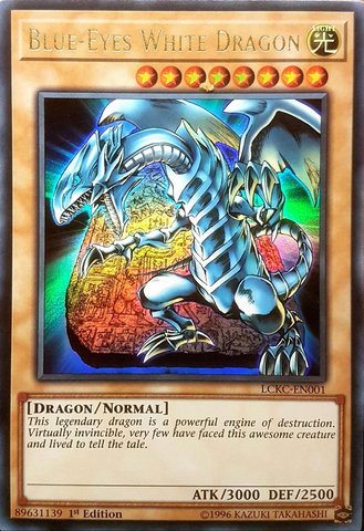 Blue-Eyes White Dragon (Version 4) [LCKC-EN001] Ultra Rare 