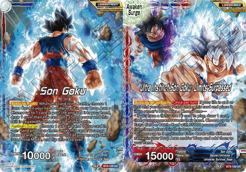Son Goku // Ultra Instinct Son Goku, Limits Surpassed (BT9-100) [Universal Onslaught] 