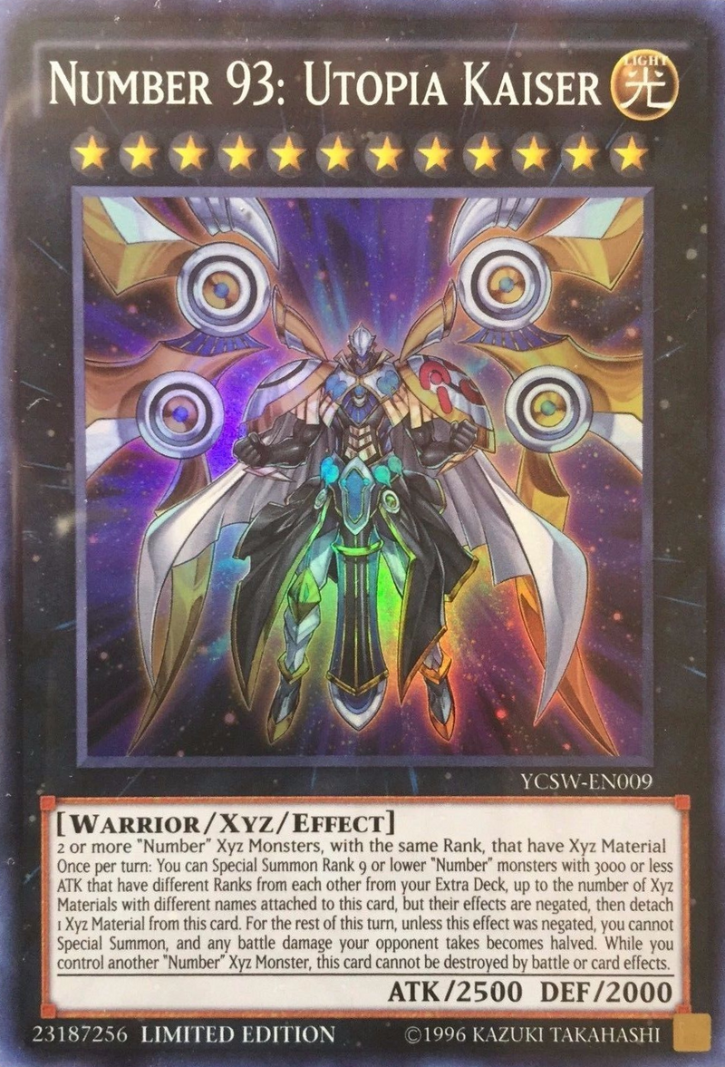 Number 93: Utopia Kaiser [YCSW-EN009] Super Rare 