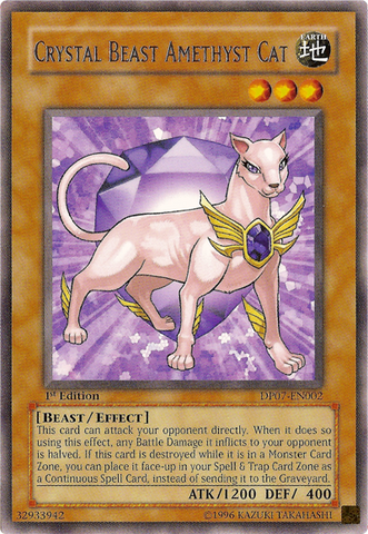 Crystal Beast Amethyst Cat [DP07-EN002] Rare 