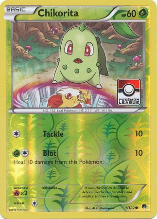 Chikorita (1/122) (League Promo) [XY: BREAKpoint] 