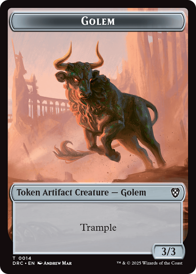 Golem (0014) // Golem (0015) Double-Sided Token [Aetherdrift Tokens] 