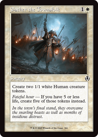 Gather the Townsfolk (Retro Frame) [Innistrad Remastered] 