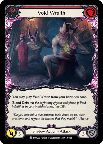 Void Wraith (Red) [MON209] (Monarch) 1st Edition Normal 