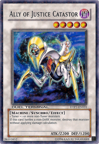 Ally of Justice Catastor [DTP1-EN031] Rare 