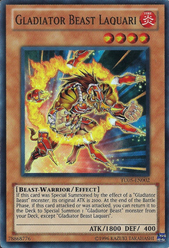 Gladiator Beast Laquari [TU05-EN002] Super Rare 