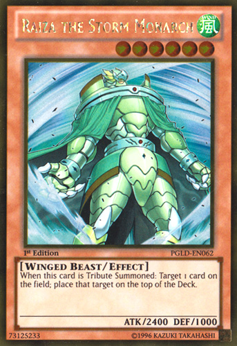 Raiza the Storm Monarch [PGLD-EN062] Gold Rare 