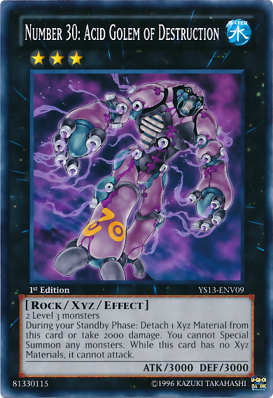 Number 30: Acid Golem of Destruction [YS13-ENV09] Common 