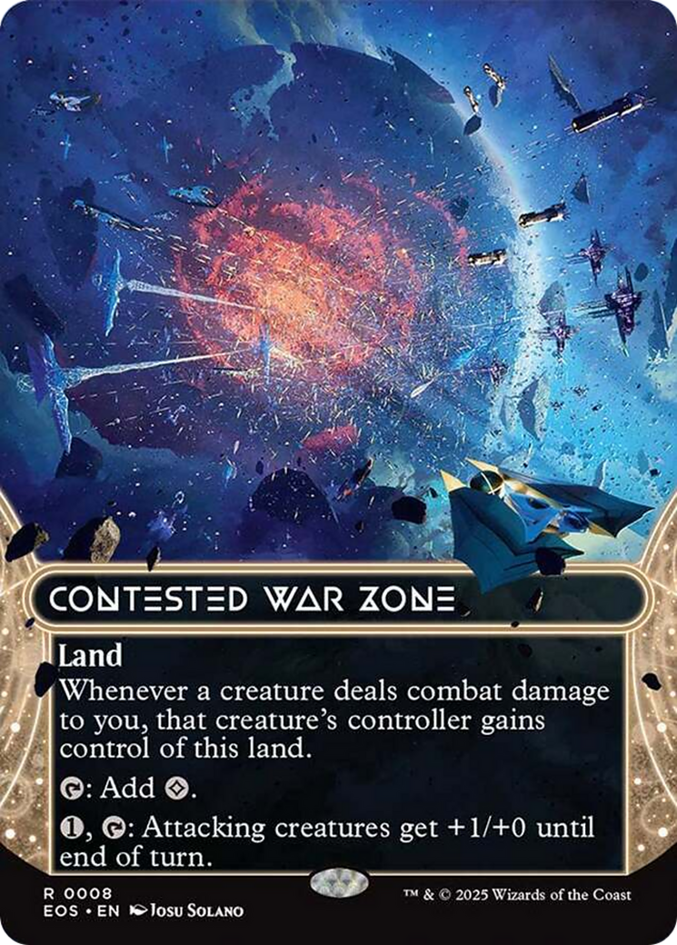 Contested War Zone (0008) (Borderless) [Edge of Eternities: Stellar Sights] 