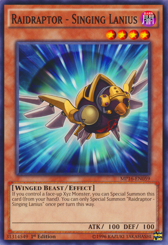 Raidraptor - Singing Lanius [MP16-EN059] Common 