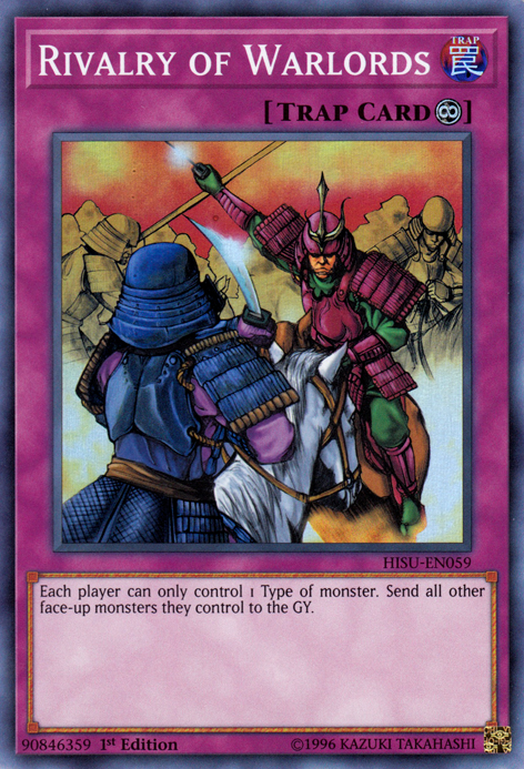 Rivalry of Warlords [HISU-EN059] Super Rare 