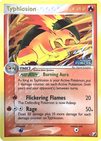 Typhlosion (17/115) (Stamped) [EX: Unseen Forces] 