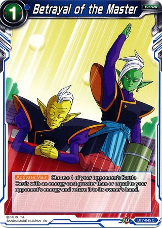 Betrayal of the Master (BT7-045) [Assault of the Saiyans] 