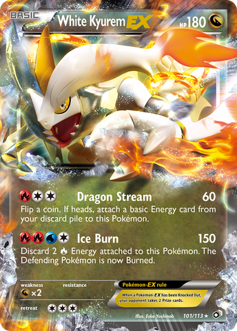 White Kyurem EX (101/113) [Black &amp; White: Legendary Treasures] 