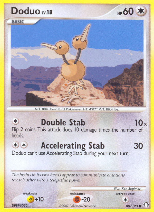 Doduo (80/123) [Diamond &amp; Pearl: Mysterious Treasures] 
