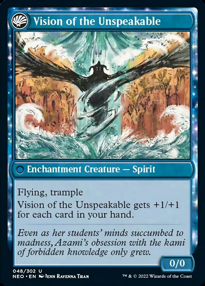 Behold the Unspeakable // Vision of the Unspeakable [Kamigawa: Neon Dynasty] 