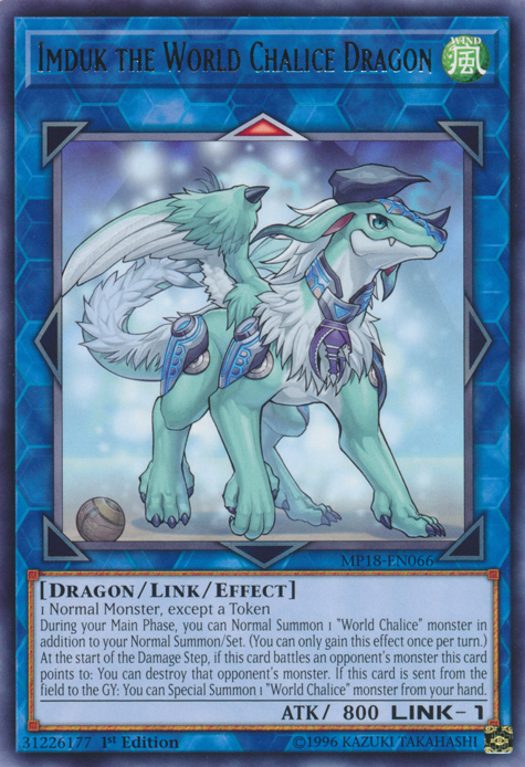 Imduk the World Chalice Dragon [MP18-EN066] Rare 