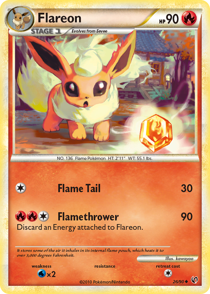 Flareon (26/90) [HeartGold &amp; SoulSilver: Undaunted] 