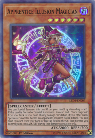Apprentice Illusion Magician [LED6-EN007] Super Rare 