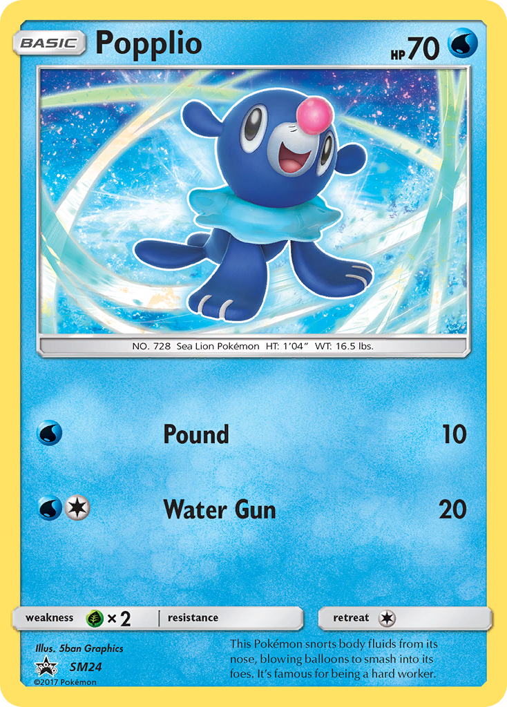 Popplio (SM24) [Sun &amp; Moon: Black Star Promos] 