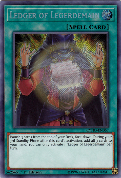 Ledger of Legerdemain [CYHO-EN067] Secret Rare 
