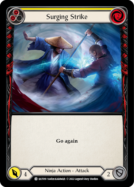 Surging Strike (Yellow) [KAT019] (Outsiders Katsu Blitz Deck) 