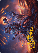 Valley Flamecaller Art Card (Gold-Stamped Signature) [Bloomburrow Art Series] 