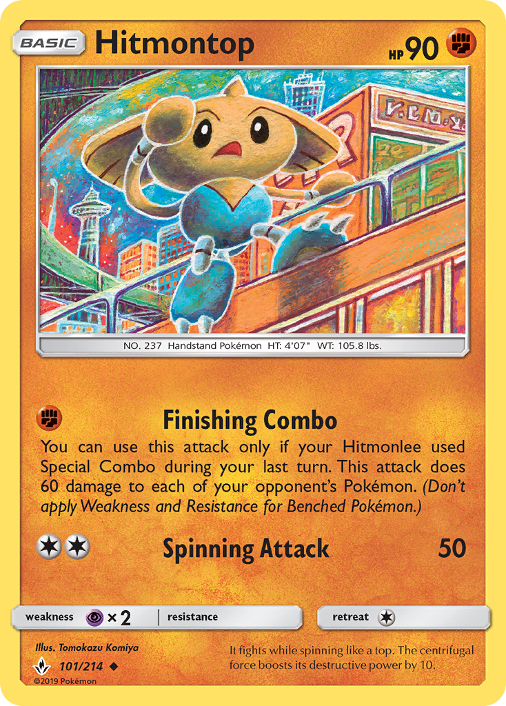 Hitmontop (101/214) [Sun &amp; Moon: Unbroken Bonds] 
