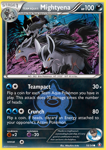 Team Aqua's Mightyena (18/34) [XY: Double Crisis] 