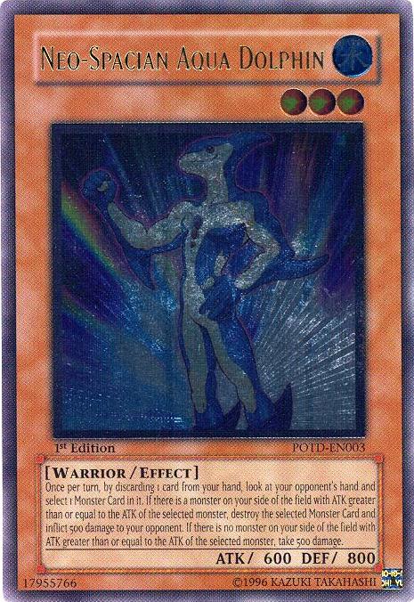 Neo-Spacian Aqua Dolphin [POTD-EN003] Ultimate Rare 