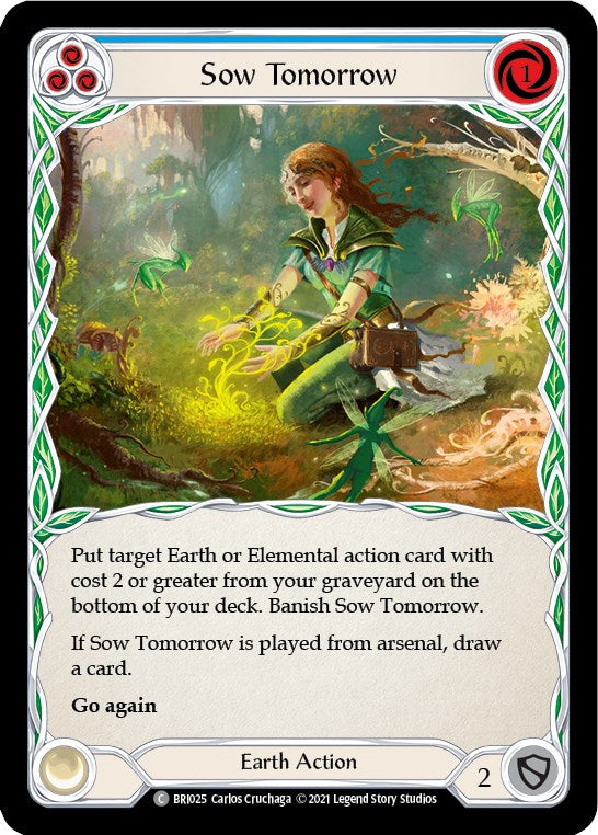 Sow Tomorrow (Blue) [BRI025] (Tales of Aria Briar Blitz Deck) 1st Edition Normal 