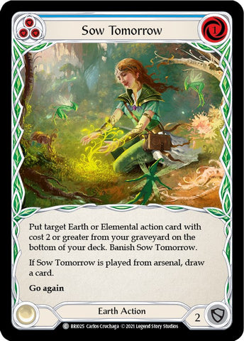 Sow Tomorrow (Blue) [BRI025] (Tales of Aria Briar Blitz Deck) 1st Edition Normal 