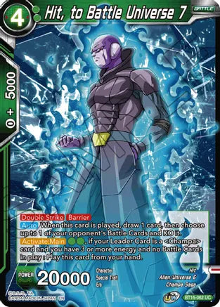 Hit, to Battle Universe 7 (BT16-062) [Realm of the Gods] 