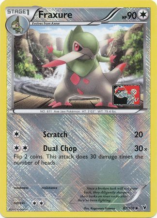 Fraxure (87/101) (League Promo) [Black &amp; White: Noble Victories] 