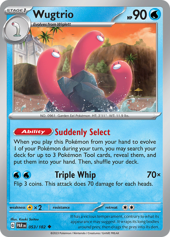 Wugtrio (053/182) [Scarlet &amp; Violet: Paradox Rift] 