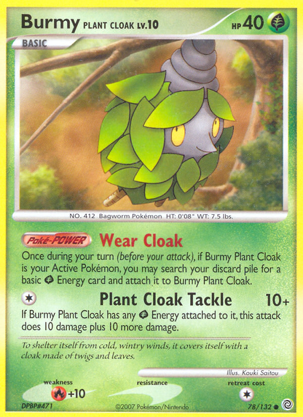 Burmy Plant Cloak (78/132) [Diamond &amp; Pearl: Secret Wonders] 