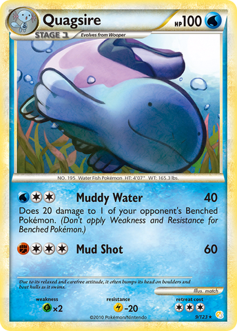 Quagsire (9/123) [HeartGold &amp; SoulSilver: Base Set] 