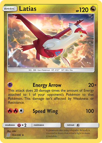 Latias (153/236) [Sun &amp; Moon: Unified Minds] 