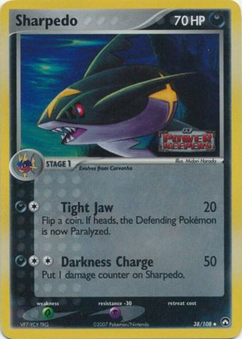 Sharpedo (38/108) (Stamped) [EX: Power Keepers] 
