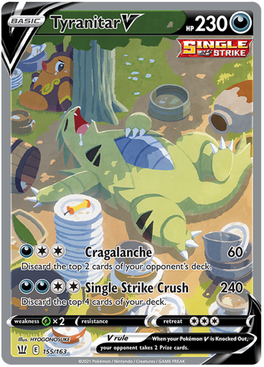 Tyranitar V (155/163) [Sword & Shield: Battle Styles]